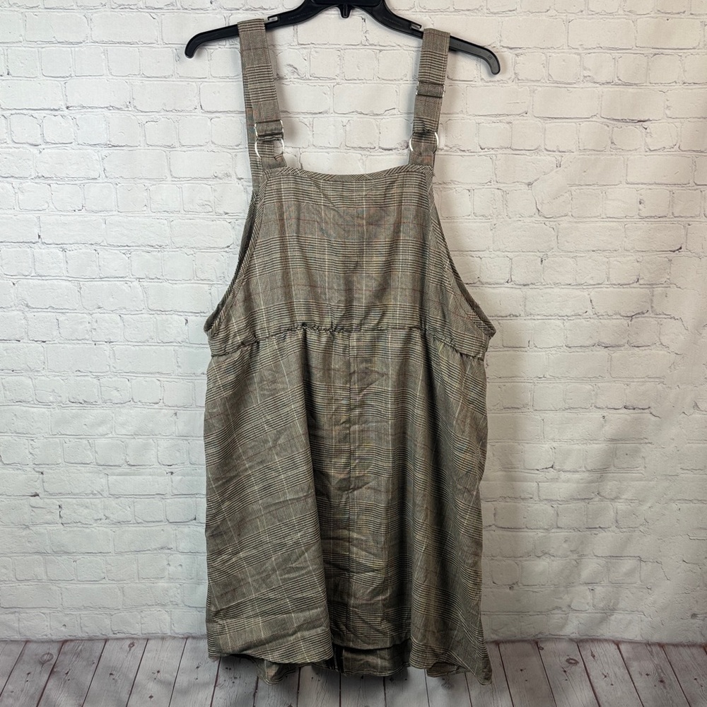 BloomChic Plaid Mini Dress with Zip Front Plus Size 2X - Picture 6 of 6